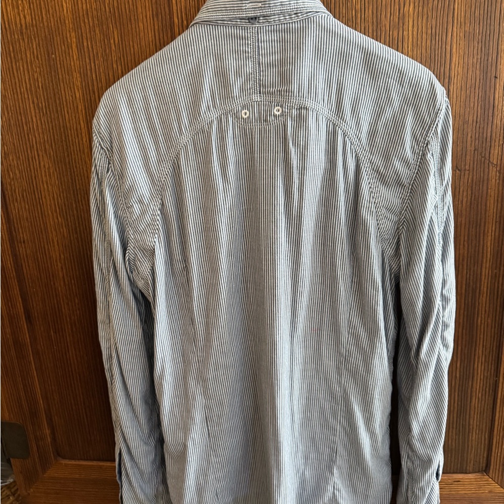 Diesel Men's Striped Gray Shirt size L - Picture 5 of 10